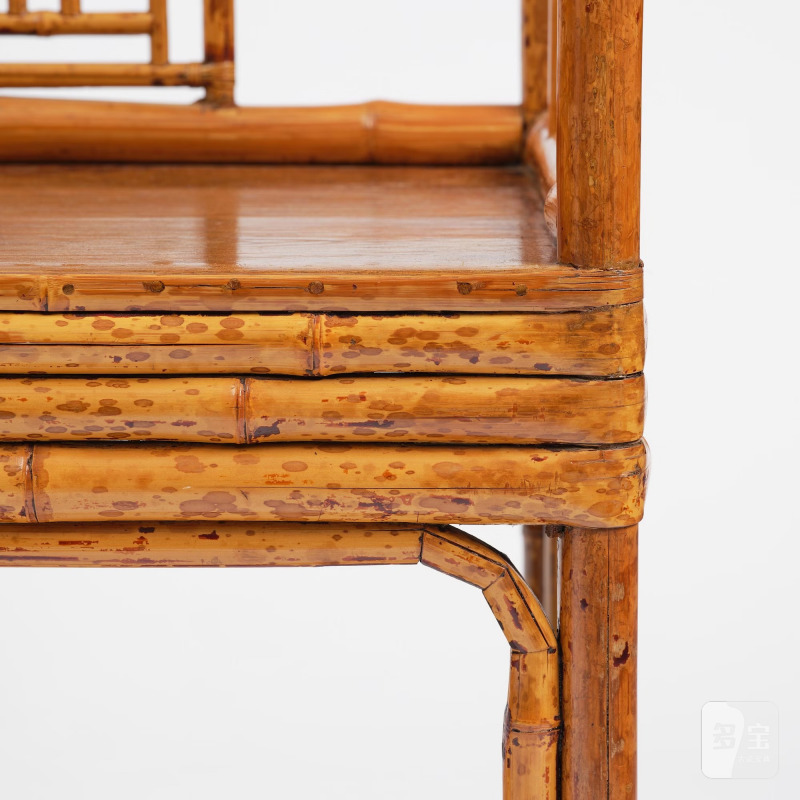 A pair of spotted bamboo arm-chairs, - 图10